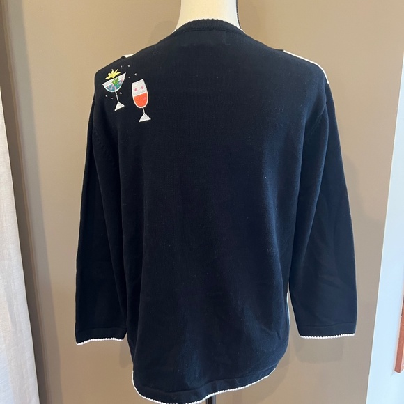 Terrazzo Women's Embellished Cocktail Cardigan, Beads sequins, Size Medium - Picture 3 of 12